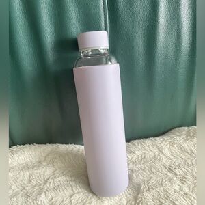 Brand New Glass Water Bottle Light Purple, Mauve, Lilac, Lavender